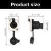 RJ45 Panel Mounted Coupler With Locking Interface 180/90 Degree Compatibles Cat5/Cat6 Cable ABS Metal