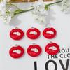 10pcs Sexy Red Vampire Mouth Lip Resin Charm for Jewelry Making Findings Cute Earring Keychain Pendants DIY Flatback