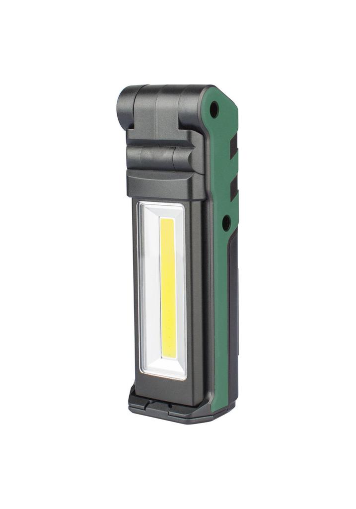 USB Rechargeable Folding LED Work Light - Rotating COB Flashlight for Car Repair and Inspection