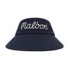 MALBON GOLF Malbon Logo Wide-Brimmed Visor Navy (Woman)