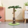 Cat Toy Realistic Coconut Tree Shape Scratching Post with Sisal Claw Grinding Column Hanging Balls Interactive Cat Scratcher