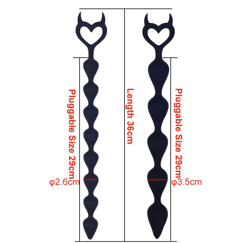 36cm Long Anal Beads Butt Plug Sex Shop Silicone Anal Stimulator Balls Prostate Massager Buttplug Sex Toys for Adults Women