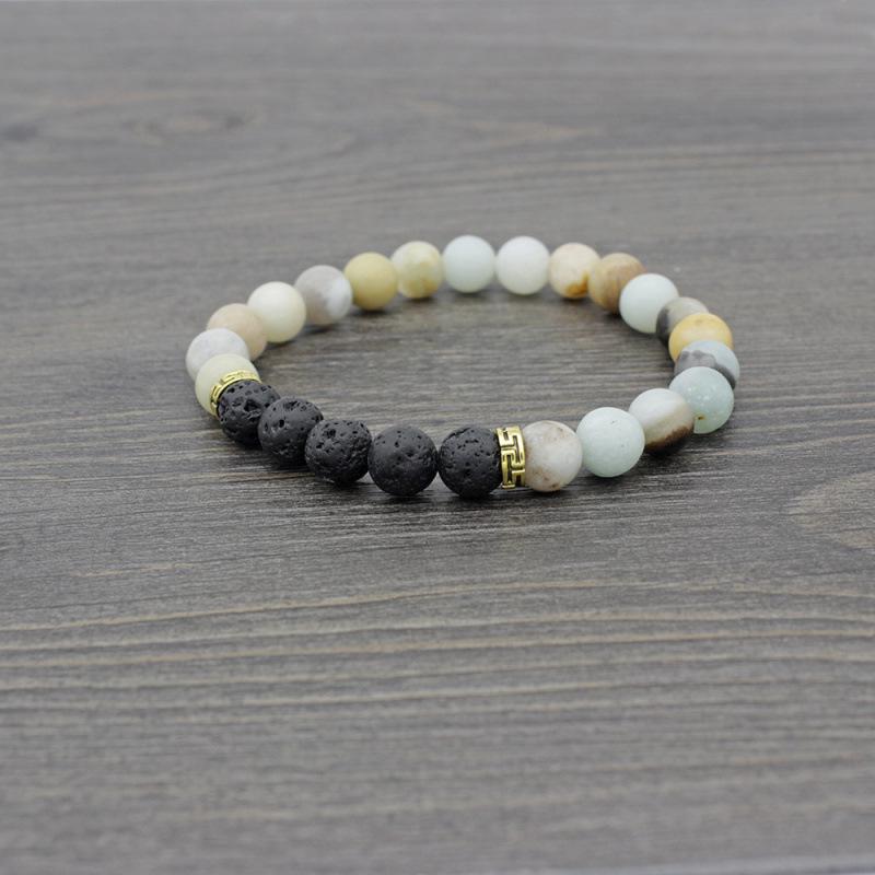 Lava Stein Ätherisches Öl Verstellbares Yoga Armband