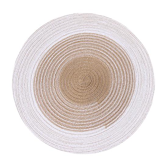 Handwoven Ramie Cotton Placemat Heat-Resistant Absorbent Table Mats for Dining Anti-Scalding Plate Mat for Kitchen Restaurant Outdoor Use