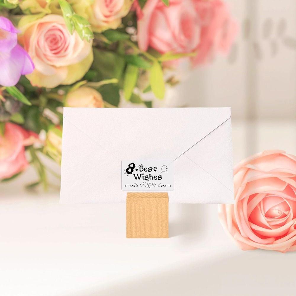 230Pcs Transparent Blank Label Sticker DIY Thermal Printing Paper Name Tag Sticker  Classroom