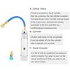 A/C Oil and Dye Injector Hand Turn Screw-in Air Conditioning Coolant Filling Tube Injection Tool