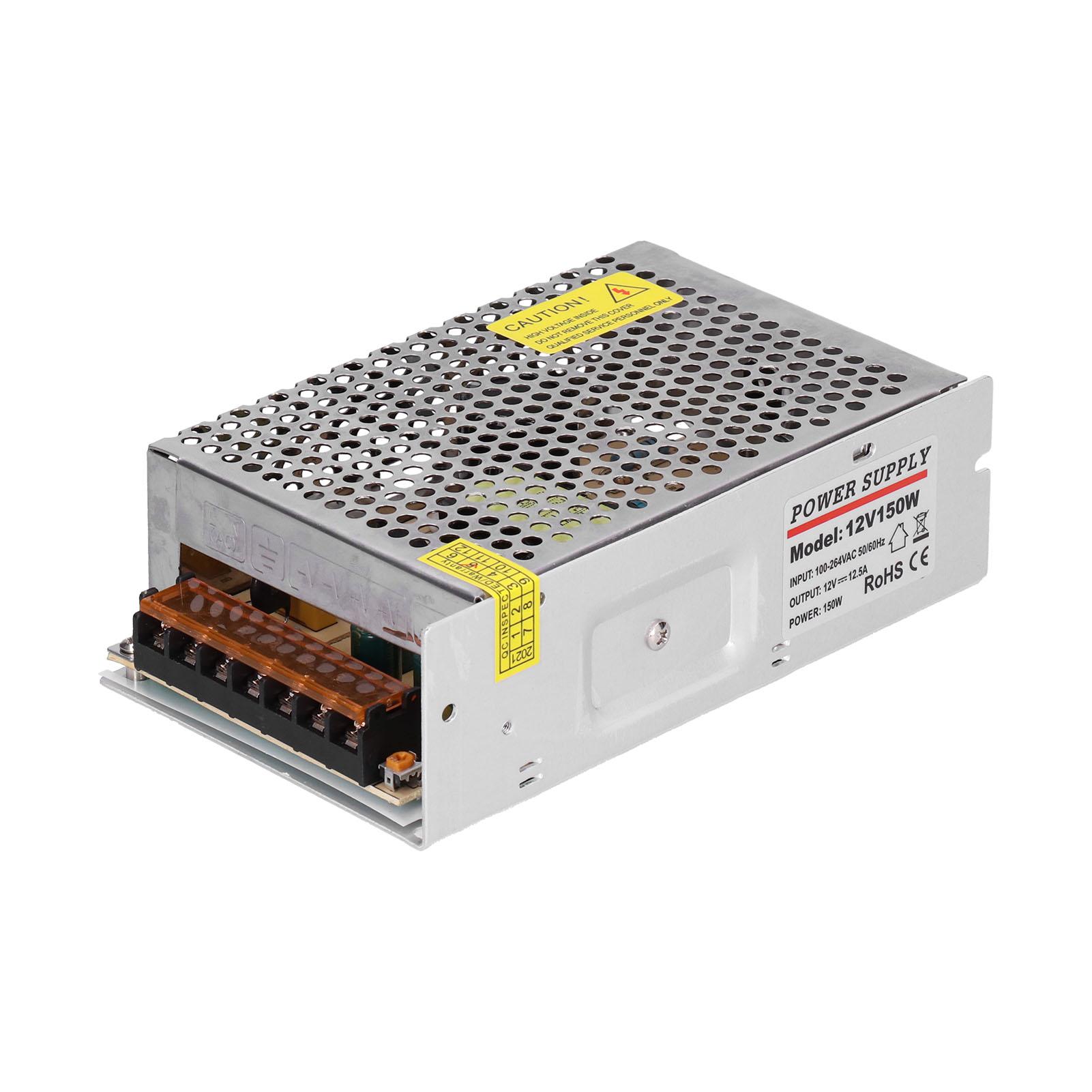 

Регульований імпульсний блок живлення постійного струму LED Моніторинг безпеки 12В 150Вт 12,5А для електрообладнання