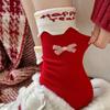 Women's Christmas Red Cartoon Mid-Calf Socks for Autumn and Winter