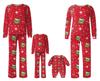 Vánoční potisky Rodinné sladěné dlouhý rukáv Topy+Kalhoty Set Rodinné sladěné Sety