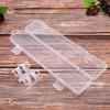 Transparent Flip PP Tableware Storage Box Portable Tableware Case for Cutlery Kit with Built In Buckle