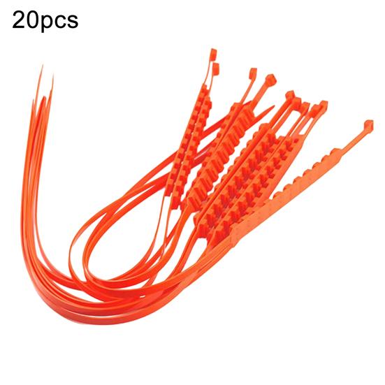 20/30 Buc Lanțuri de Zăpadă Auto Tracțiune Superioară Instalare Rapidă Ușoară Montate cu Legături de Tip Fermoar Lanțuri de Zăpadă pentru Anvelope Potrivire Universală pentru Anvelope de 6.5-10.5 Inci