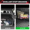 RED WOLF 2 Layer Small Mesh Cargo Net Elastic Storage Netting 2 Pcs Stretchable Car Organizer Net 14×10 Inch For Trunk RV Boats Home Auto Cargo Net