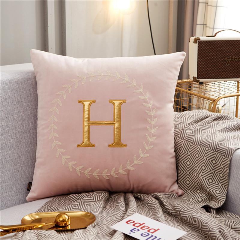 Nordic Style Modern Simple Model Room Hotel Sofa Pillow Living Room High-end Light Luxury Cushion Large Pillow Case