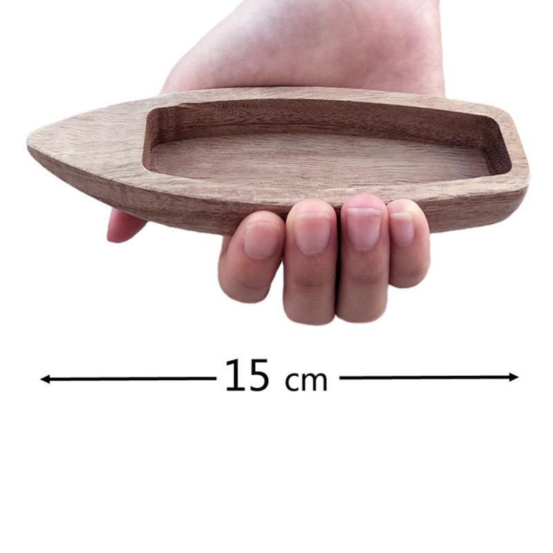 

Wood Fishing Boat Model Crafts Fish Pond Floating Wooden Mini Boat Model Home Office Desktop Decor Ornaments