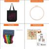 Handmade DIY Embroidery Canvas Tote Bag Kit - Creative Gift for Couples