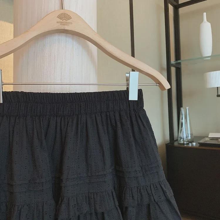 Women's French-Style High Waist Puffy White A-Line Skirt - New Summer Small Size Ballet Skirt