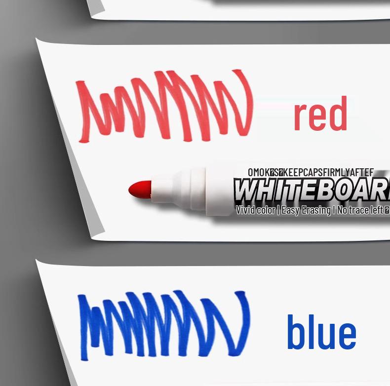 Extra Large Non-toxic Water-based Erasable Dry Erase Black Marker for Teachers & Kids Drawing Board, Red