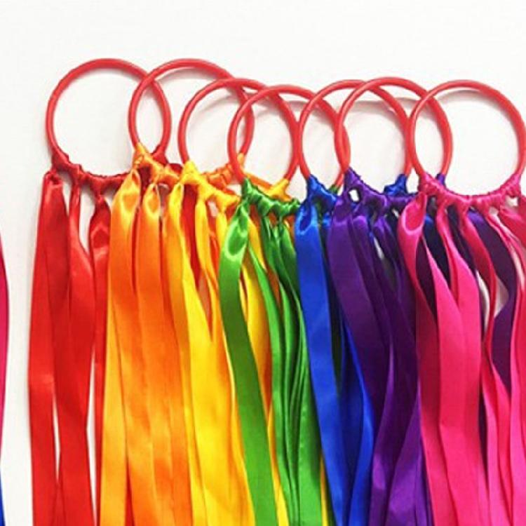 Ribbon Dance Wristbands Gymnastic Ribbons Sparkling Dance Ribbon Streamers Twirling Dancing Ribbons for Artistic Dance