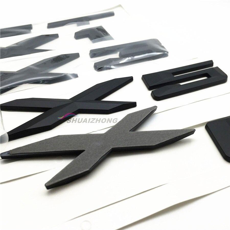 

Высококачественные черные или серебряные автомобильные наклейки на задний багажник, наклейки с логотипом, эмблемой, значок для X1 X3 X5 X6 GT Z4, аксессуары для стайлинга автомобилей X6 чёрный