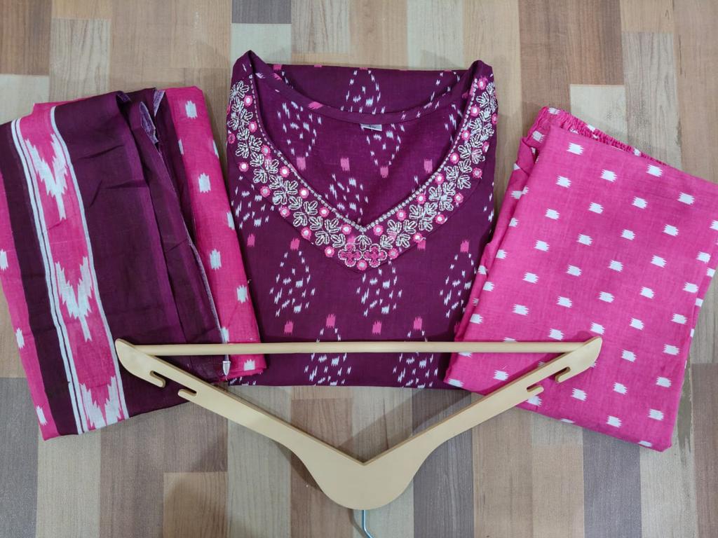Beautiful Designer Party Wear Kurta Pant Dupatta Set Indian Pakistani Bollywood Tunic Kurti Salwar Suit