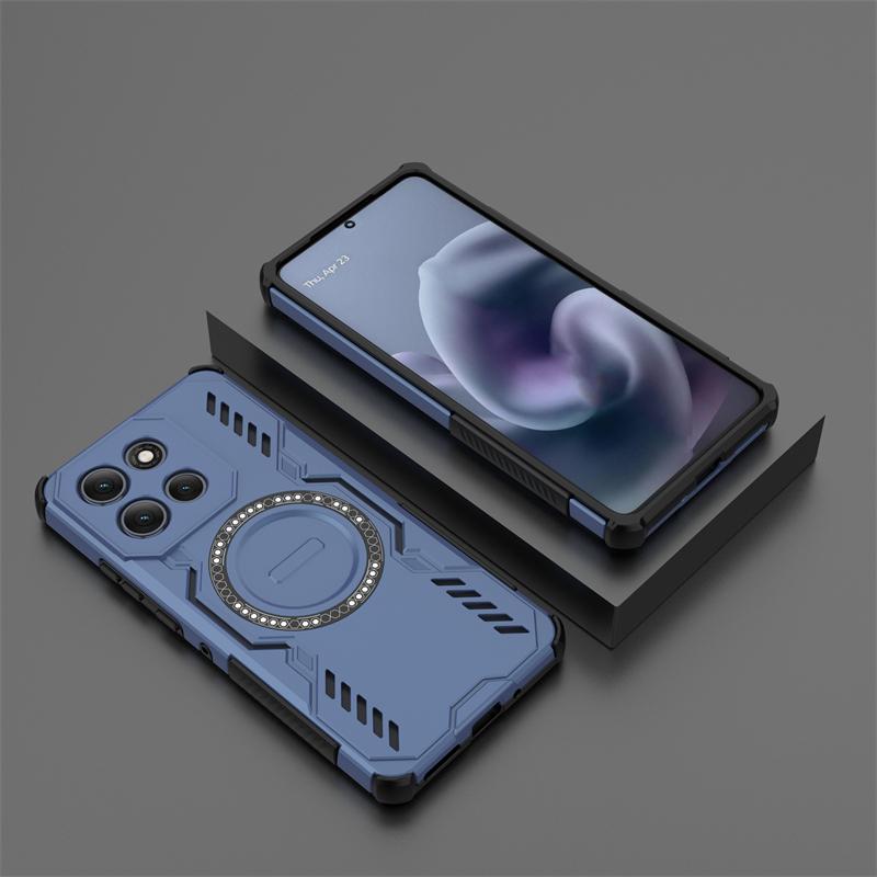 Armor Case For Motorola Moto G86 Power Magnetic Adsorption Wireless Charge Cover Moto G86 Power Case For Moto G86 Power Case