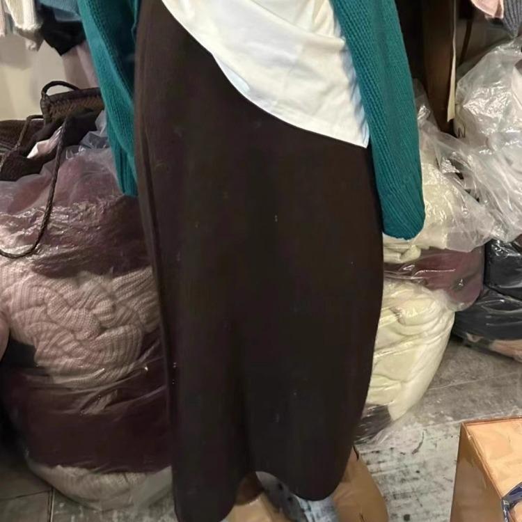 Petite Cashmere Wool Blend Midi Tweed Skirt for Autumn/Winter