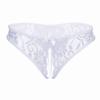 Sexy Underwear Women Thong Bragas Sexy Panties Thong Lace Transparent Hollow Open Crotch Low Waist Word Pants Ladies Briefs