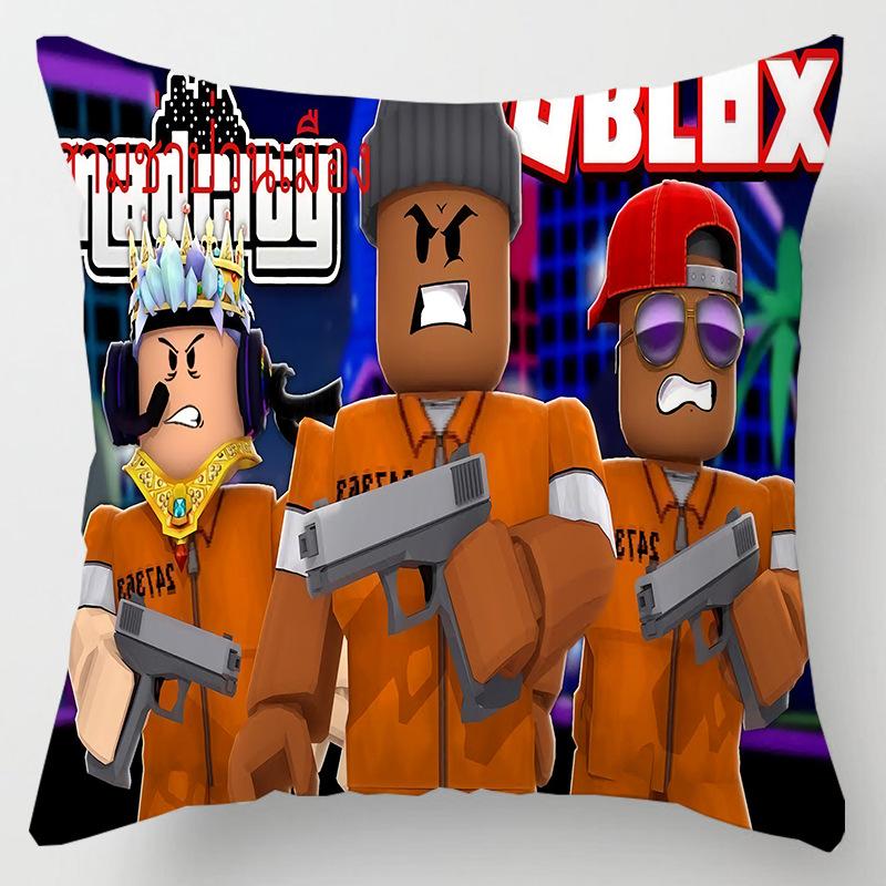 Game Roblox Cushion Pillow Hugging Pillow Case Roblox Anime Game Character Cartoon Printing Waist Pillow Cover Birthday Gifts