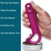 Abridor de Latas Pop Top de Abertura Fácil - Simples, Sem Esforço para Idosos, Ferramenta Abridora de Aba de Lata de Plástico, Gadget Essencial