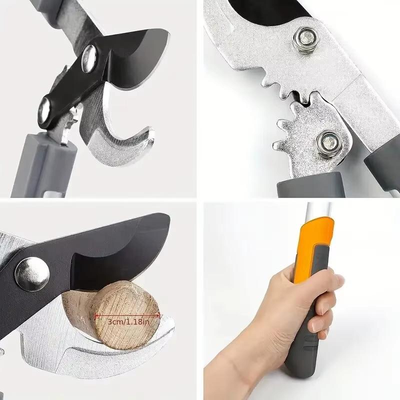 45cm Rough Branch Scissors,Sharp Wear-Resistant Non Slip Pruning Scissors Large Opening Gardening Pruning Tools