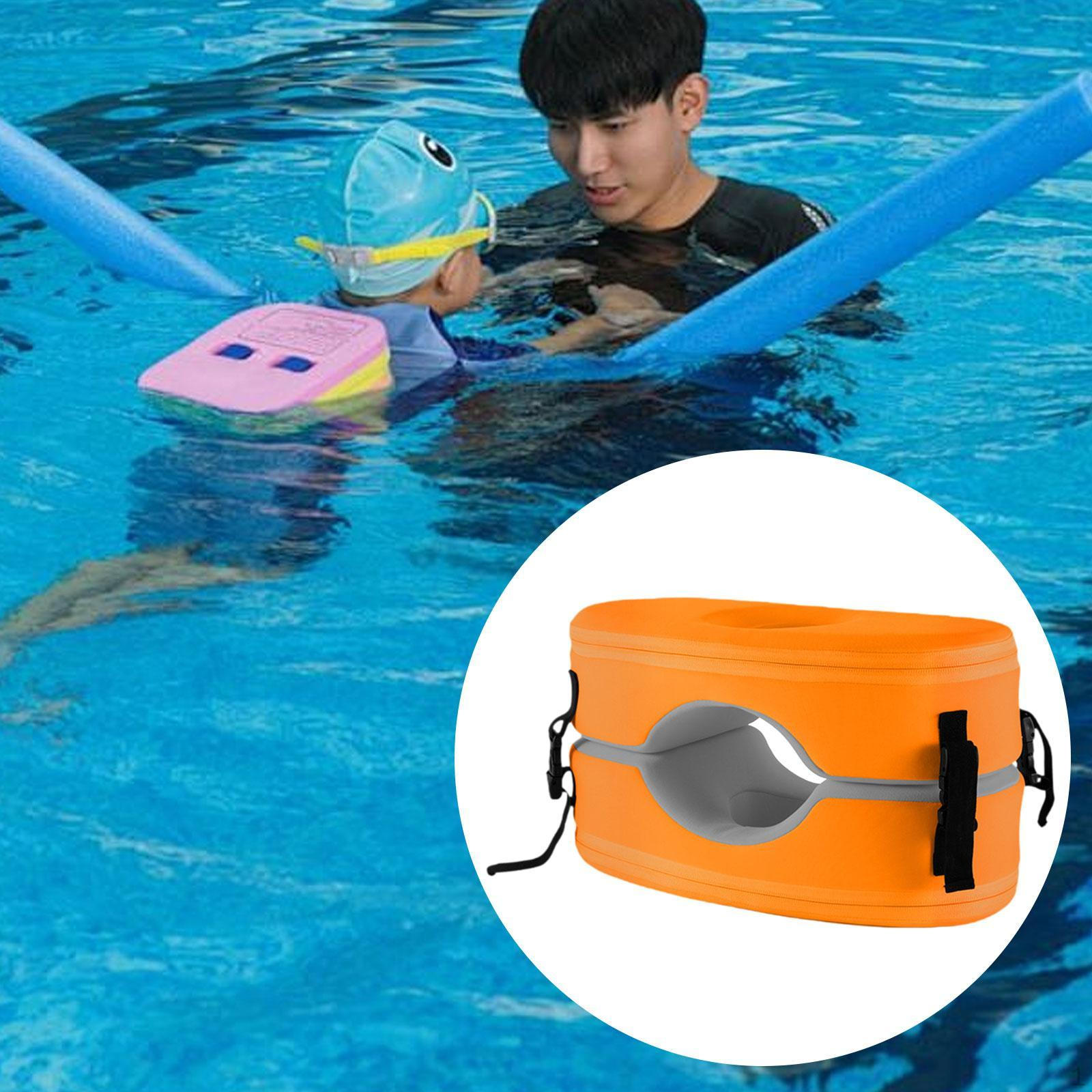 

Детский надувной круг для плавания Тренажер для плавания Ненадувной для мальчиков и девочек Желтый оранжевый