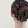 Favorite Noun Tartan Scrunchies_Red