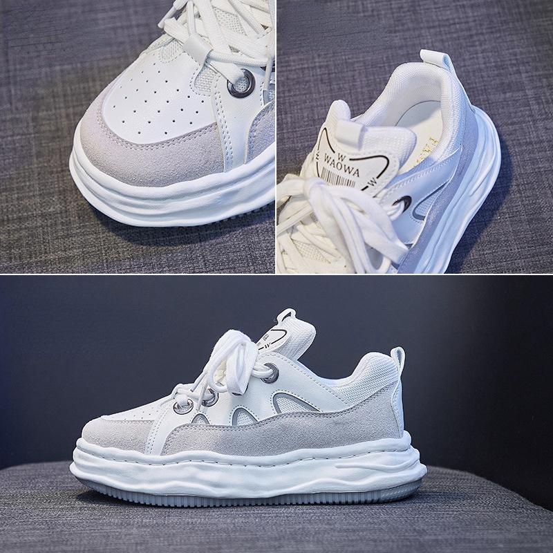 White Sneakers Street Fashion Platform Sneakers Women Casual Jogging Shoes