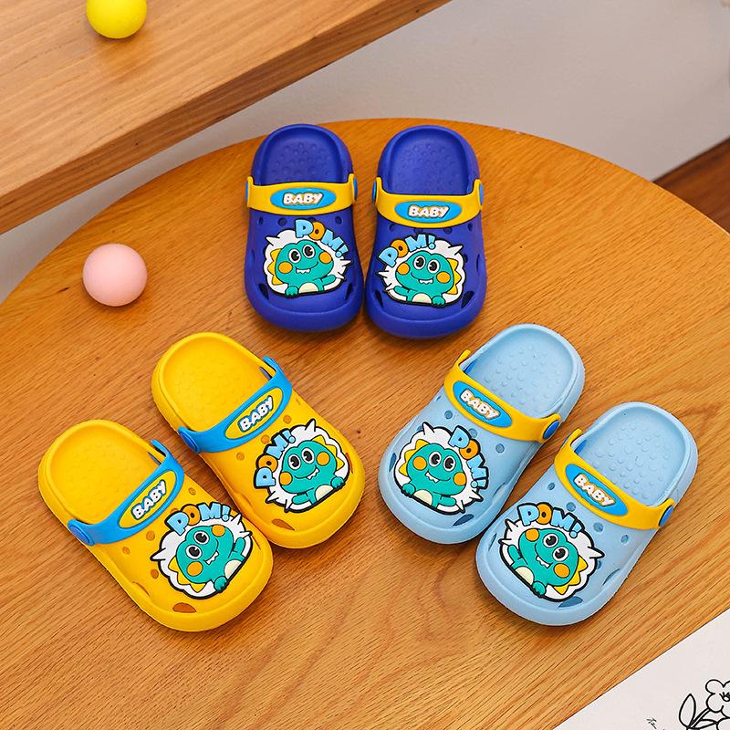 Cartoon Boy's Shoes, Indoor Soft-bottom Anti-slip Girls' Flip-flops
