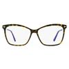 Tom Ford Women S Blue Block eyeglaSSeS Tf5687 B 052 Havana Gold 56mm