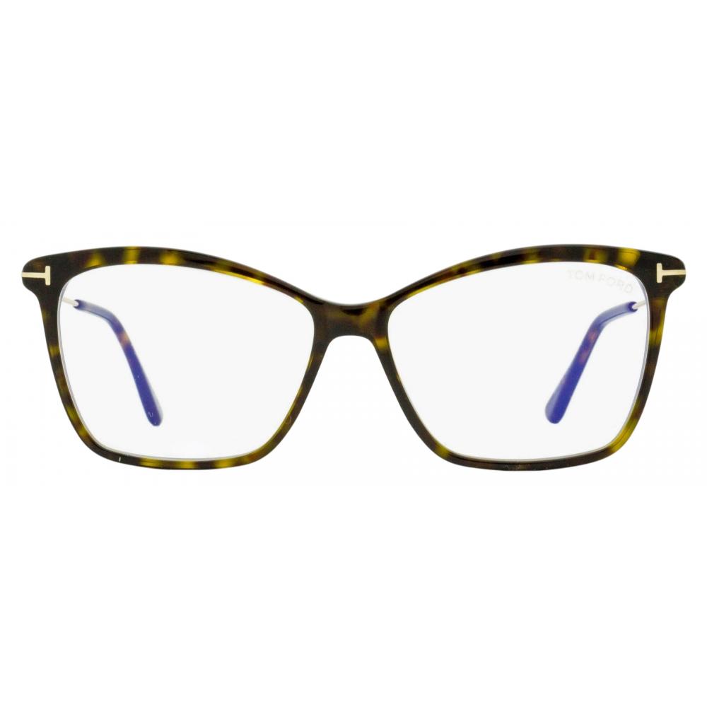 Tom Ford Women S Blue Block eyeglaSSeS Tf5687 B 052 Havana Gold 56mm