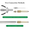 5 PCS Grease Gun Needle Tips, Grease Gun Accessory Kit Includes 1 Straight & Bent Nozzle, 3 Needle Tips, Grease Injector Fitting Tool for Ball Joints