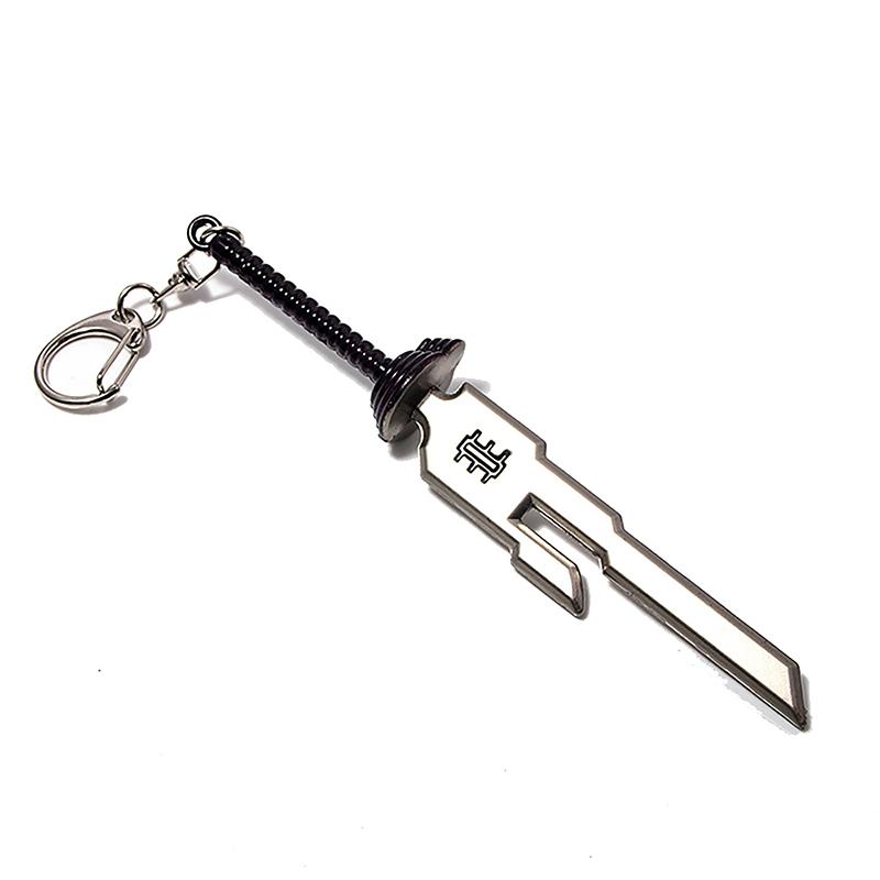 Japanese Anime Mini Alloy Weapon Model Keychains Cosplay Sword Pendant Key Ring Katana Backpack Keychain For Men Jewelry Gifts