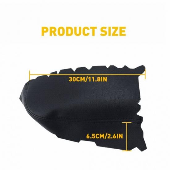 Front Door Panel Armrest Cover Synthetic Leather for Honda Pilot 2009-2015 Black