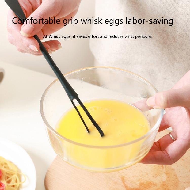 Multifunctional Hand Egg Beater Stirrer Baking Blenders Tool Double Head Whisk with Small Spoon Cream Stirring Stick