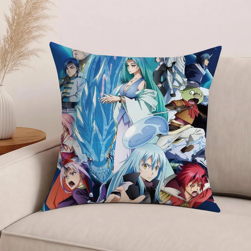 Movie That T-Time I Got R-ReincarnatedS-Slime Pillow Case Office Cushions Suitable For Sofa Car Bedroom Decorative Cushion Cover