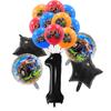 15Pcs Monster Truck Balloon Car Themed Birthday Foil Ballons Dump Truck Helium Balloon Boy Birthday Party Decor Supplies