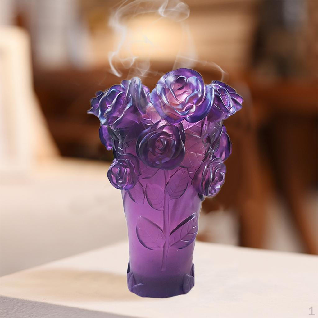 

Artistic Flower Vase Ornaments Supplies Arrangement Decorative Bottle for Household Tabletop Purple