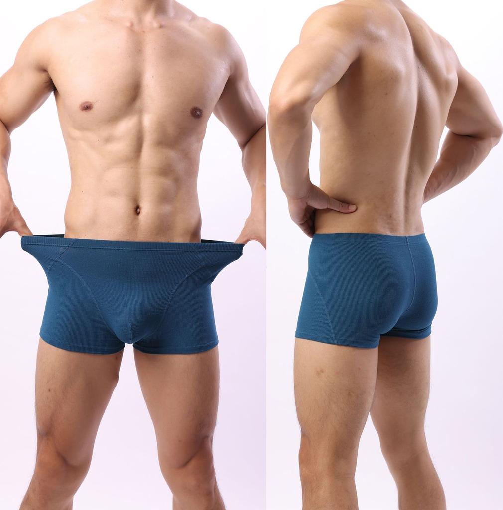 Whaninti Boxershorts mit verstärktem weichem Bundgröße Herren Low-Rise (4 Packung), Leicht, Schweißableitend, Schnelltrocknend, Atmungsaktiv, U-förmige Rippen,