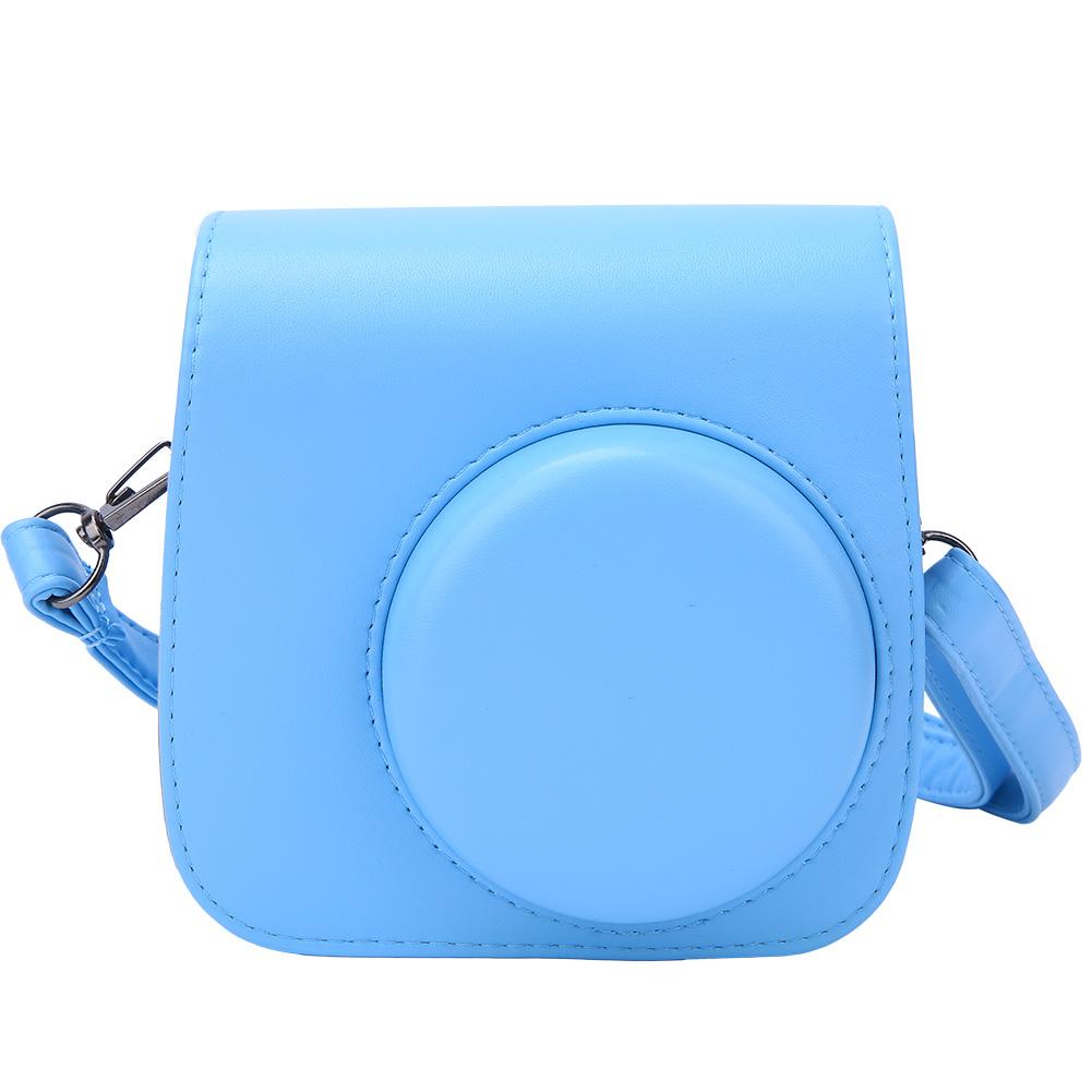 PU Leather Portable Single Shoulder Camera Case Protective Pouch Cover Bag for Fujifilm Instax Mini8 8+ 9