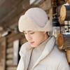 WTEMPO Men's Outdoor Faux Fur Solid Color Soft Plush Cycling Hats Autumn Winter Windproof Cold-proof Warm Bomber Hats