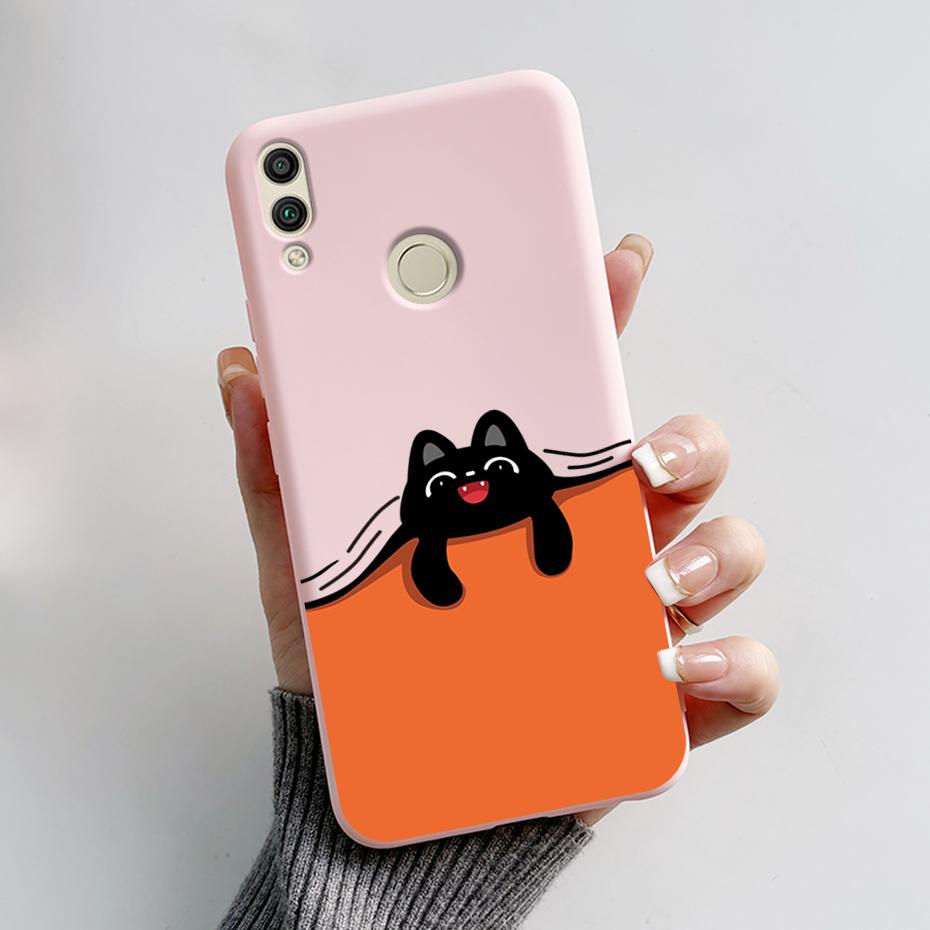 For Huawei Honor 8X Case Honor 8A 8C 8S Cover Cute Rabbit Panda Painted Soft TPU Phone Case For Honor 8A 8C 8S 8X Honor8X Fundas