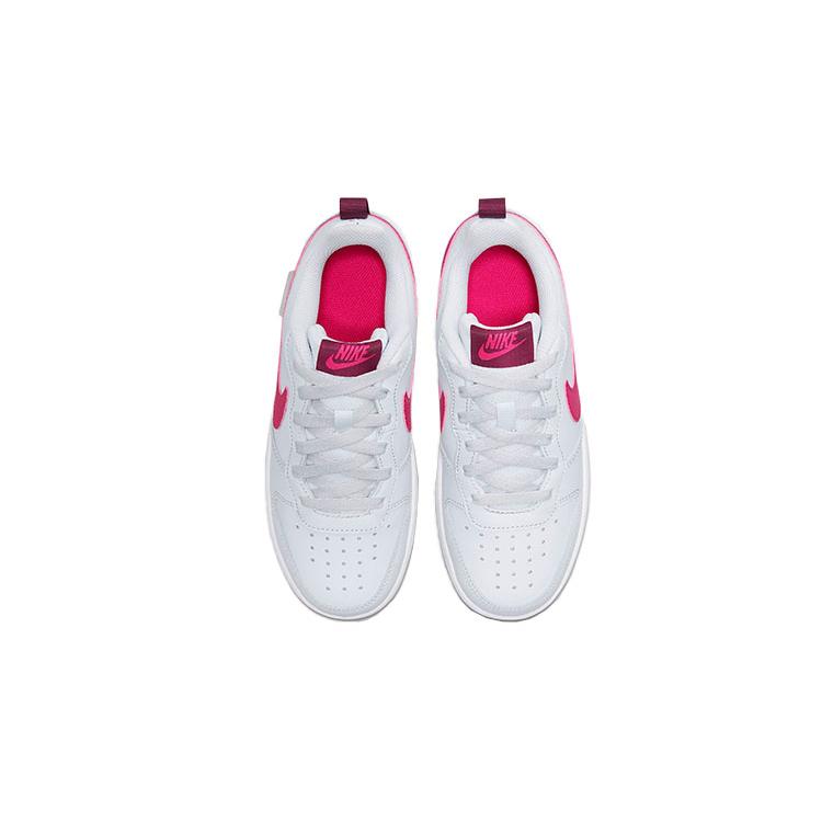 New Nike Court Borough Low 2 'Pure Platinum Pink Prime' GS BQ5448-015