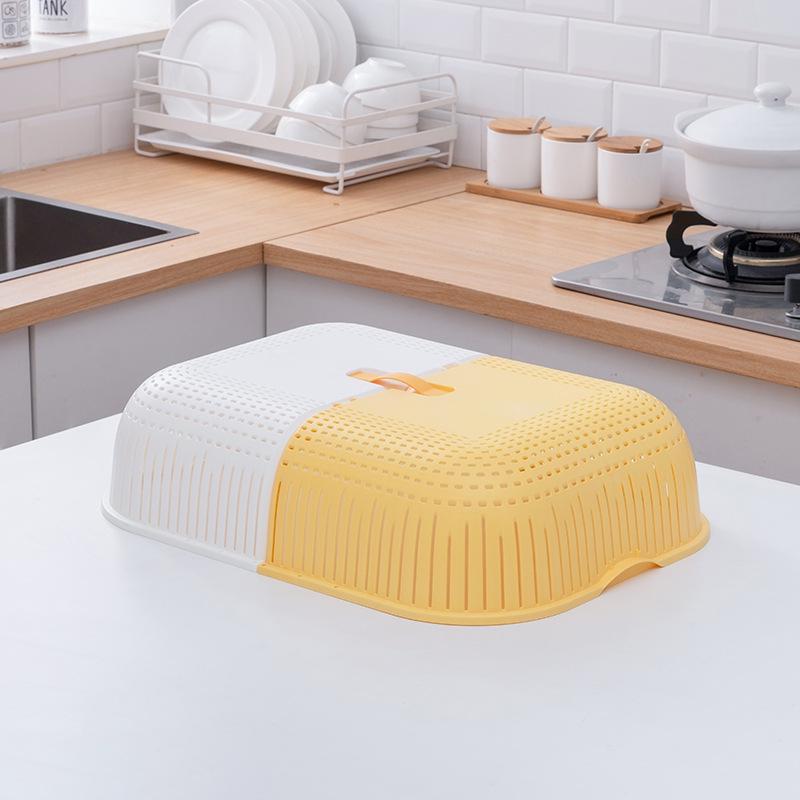 Faltbarer Atmungsaktiver Rechteckiger Staubdichter Speisenabdeckung - Anti-Fliegen, Große & Kleine Größen