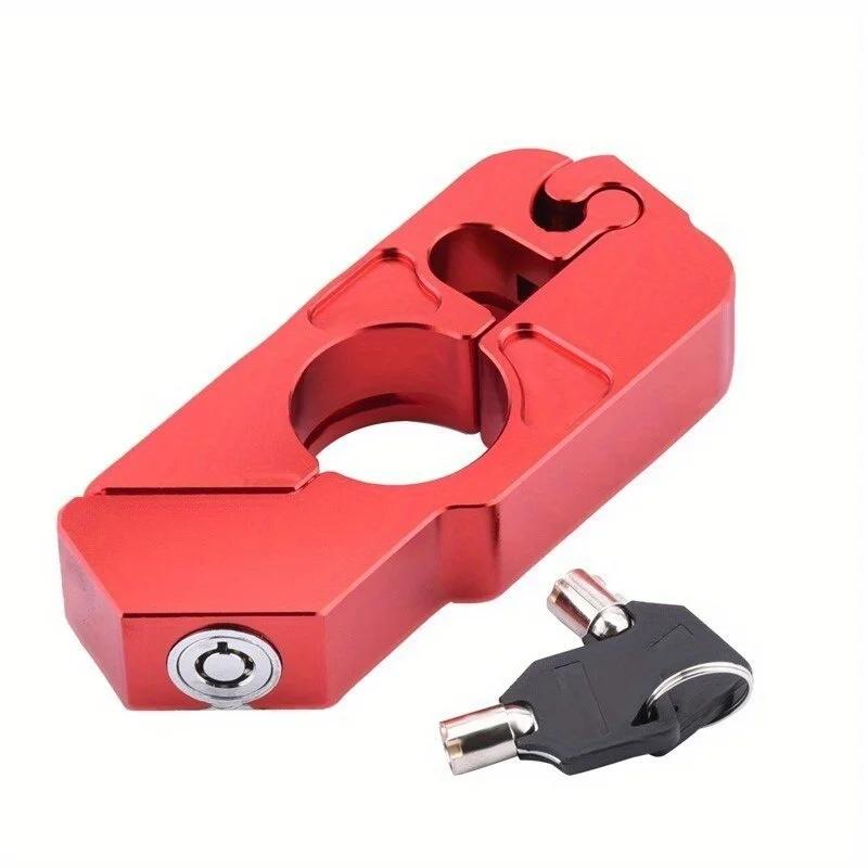 1pc Outdoor Safety Locks Motorcycle Handlebar Grip Street Security It Scooter Atv Dirt Bikes Auto Helmet Lock